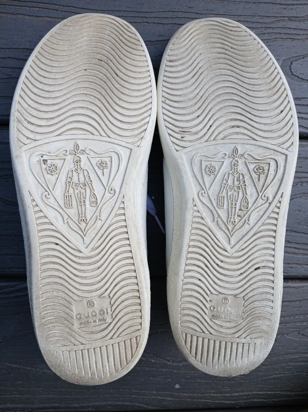 Gucci Ace Perforated Double G Sneakers/ Men's 8 - Picture 4 of 9